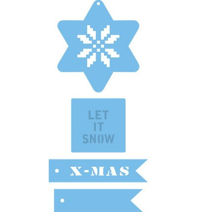 Wykrojnik - Marianne Design - Etykiety zawieszki - Boże Narodzenie