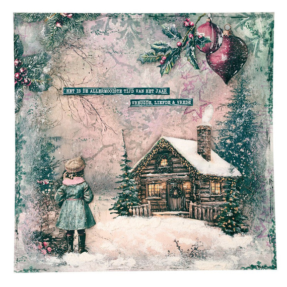 Zestaw papierów do scrapbookingu 20x20 - StudioLight - Christmas Blush