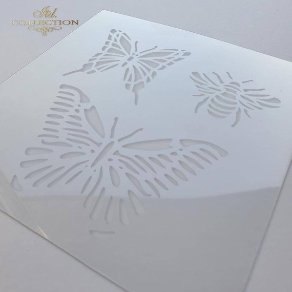 Maska / szablon 16x16cm - Motyle