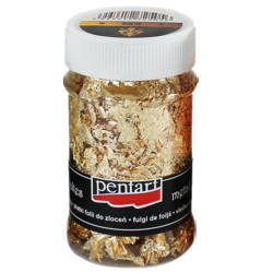 Folia płatki złote metal flakes słoik 100ml - Pentart M9
