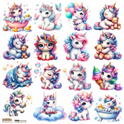 Naklejki - ScrapLove - Unicorn 3