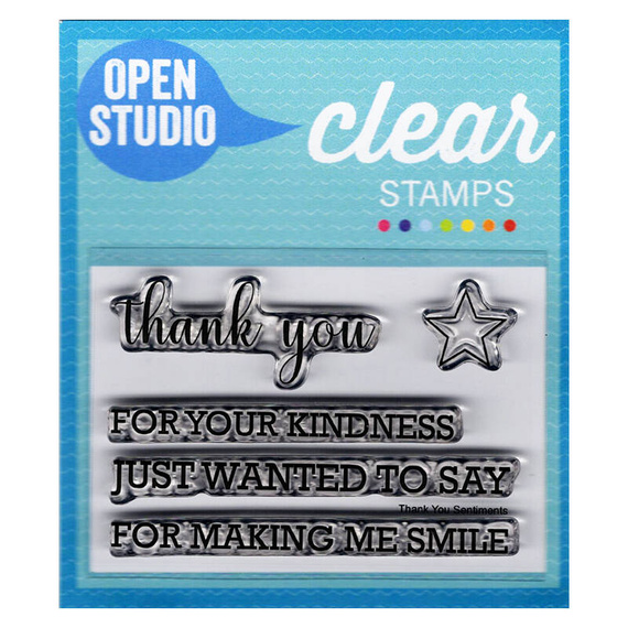 Wykrojnik + stempel - Memory Box - Perky Thank You