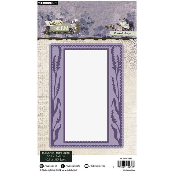 Wykrojnik do papieru - StudioLight - Cardshape ramka z lawendą