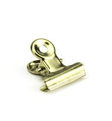 Klips metalowy złoty 19mm - 1szt
