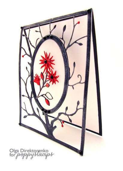 Wykrojnik - Poppystamps - Fresh Petals - kwiaty, płatki