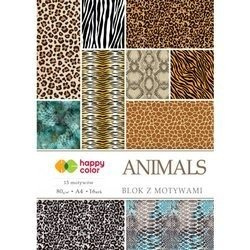 Blok z motywami Animals A4
