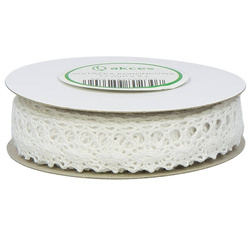 Koronka bawełniana biała 17mm x 4,55m