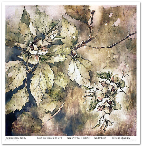 Zestaw papierów do scrapbookingu 30x30 - Itd Collection - Autumn Love Story