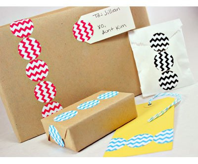 Naklejki - Aqua Chevron zygzag - 4arkusze - Whisker Graphics