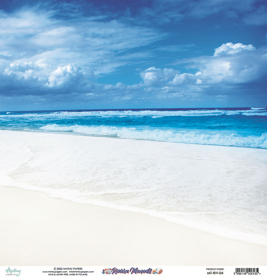 Papier do scrapbookingu 30x30 - Mintay - Riviera Moments 04