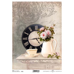 Papier ryżowy A4 do decoupage ITD-R0761 czas na herbate