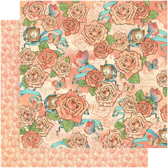 Papier do scrapbookingu 30x30 - Graphic 45 - Imagine - Beautiful Dreamer