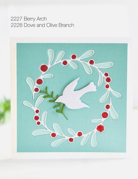 Wykrojnik - Poppystamps - Berry Arch jemioła