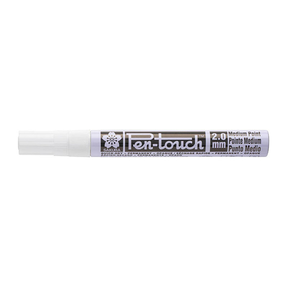Pisak Pen-touch Medium White 2mm biały
