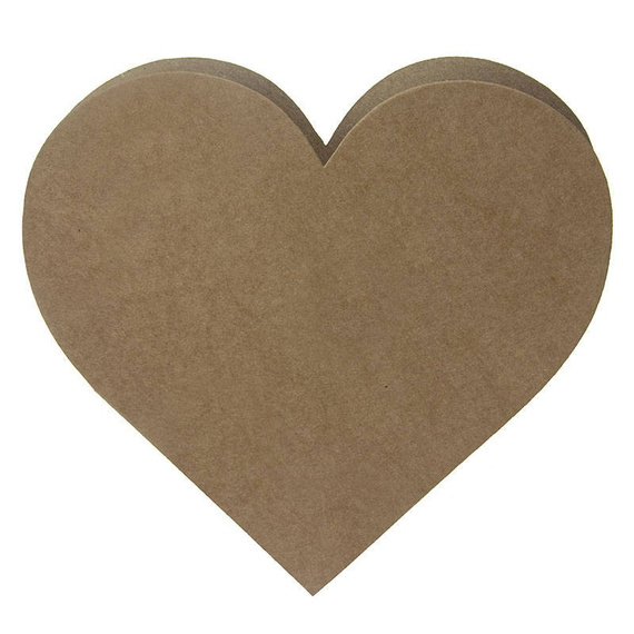 Baza serce - kraft 14x14 - Rzeczy z papieru