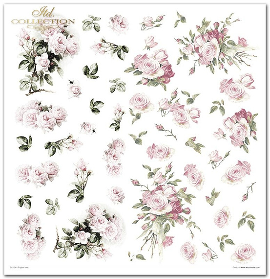 Zestaw papierów do scrapbookingu 30x30 - English rose