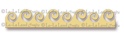 Wykrojnik - La-La Land Crafts - Wave fale border