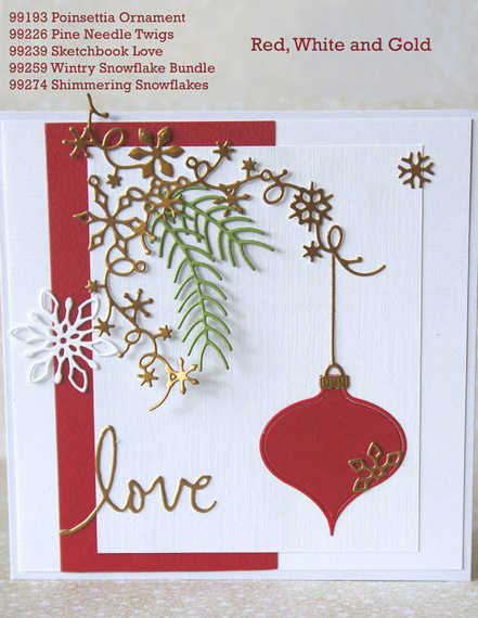 Wykrojnik - Memory Box - Poinsettia Ornament 99193 poinsecja bombka