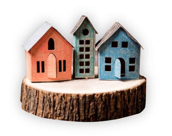 Wykrojnik Sizzix Thinlits - Paper Village domki 3D