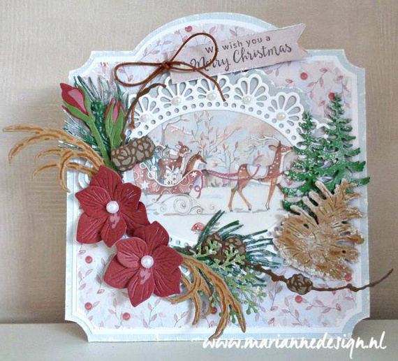 Wykrojnik - Marianne Design - Anja's antlers - poroże