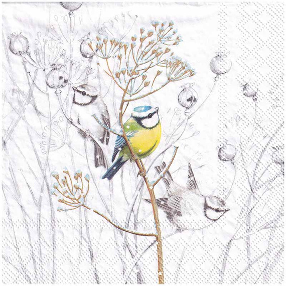 Serwetka 33x33cm - Sweet Little Bird ptaszki