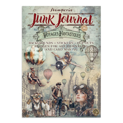Zestaw papierów, naklejek i elementów Junk Journal - Voyages Fantastiques - Stamperia