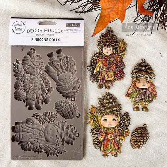 Foremka silikonowa - Prima - Pinecone dolls ludziki z szyszek