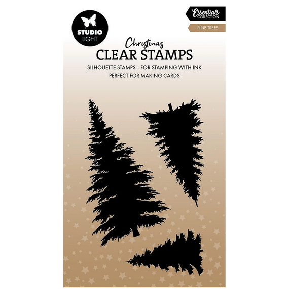 Stempel przezroczysty - StudioLight - Pine Trees choinki