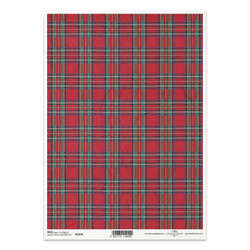 Papier ryżowy do decoupage A4 - kratka - R1644 - Itd Collection