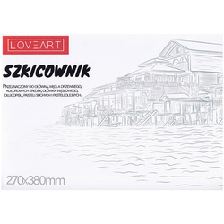 Szkicownik 270x380mm  LoveArt - Blok 160g , 20 arkuszy