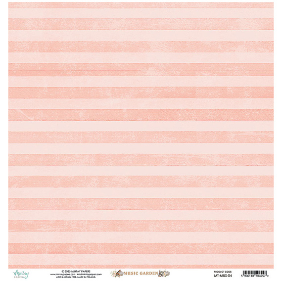 Papier do scrapbookingu 30x30 - Mintay - Music Garden 04