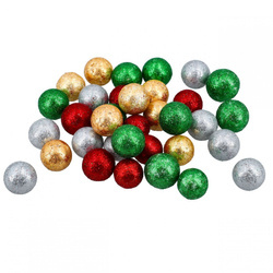 Kuleczki styropianowe brokatowe mix - 50szt