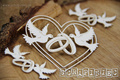 Tekturka - Love in 3D - Heart decors - dekory z sercami - Scrapiniec