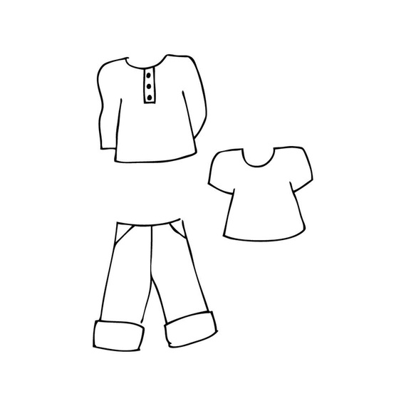 Stempel gumowy - Prima - Baby Boy Set ubranka chłopięce