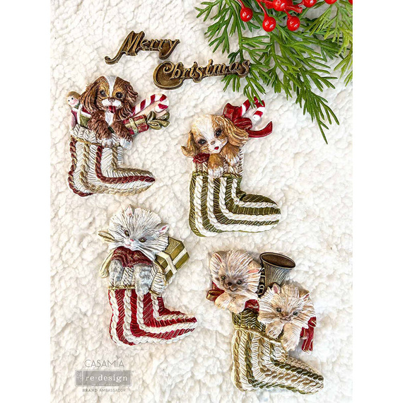 Foremka silikonowa - Prima - Twinkle Paws kotki i pieski w skarpetach