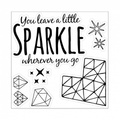 Wykrojnik + stempel Sizzix Framelits - Sparkle - diamentowe serce