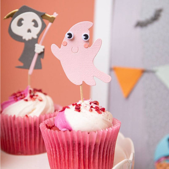 Wykrojnik Sizzix Thinlits + stemple - Spooky Friends by Pete Hughes duch drakula