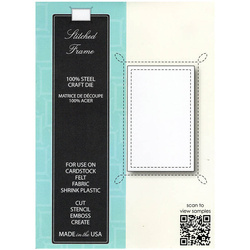 Wykrojnik - Memory Box - Stitched Frame - prostokąt / okienko z perforacją