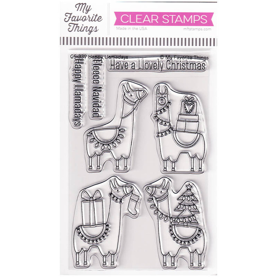 Stempel - My Favorite Things - Happy Llamadays lama świąteczne lamy