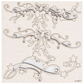 Tekturka - Mistletoe - duże dekory - Scrapiniec - jemioła