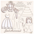 Tekturka Just Married zestaw Scrapiniec
