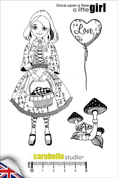 Stempel A6 - Carabelle Studio - A little girl Czerwony Kapturek