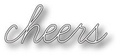 Wykrojnik - Memory Box - Cheers Script 98900 - napis Cheers