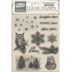 Stempel przezroczysty - The Owl's House - sowy - Stamperia