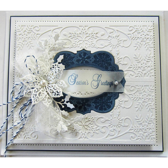 Wykrojnik - Creative Expressions - Deboss Snowflake CED3023 - ramka snieżynka