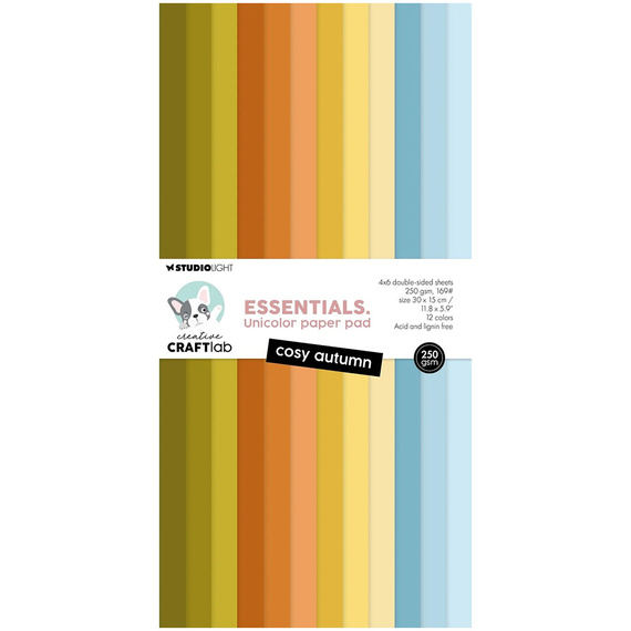 Zestaw papierów do scrapbookingu 15x30 - StudioLight - Cosy autumn