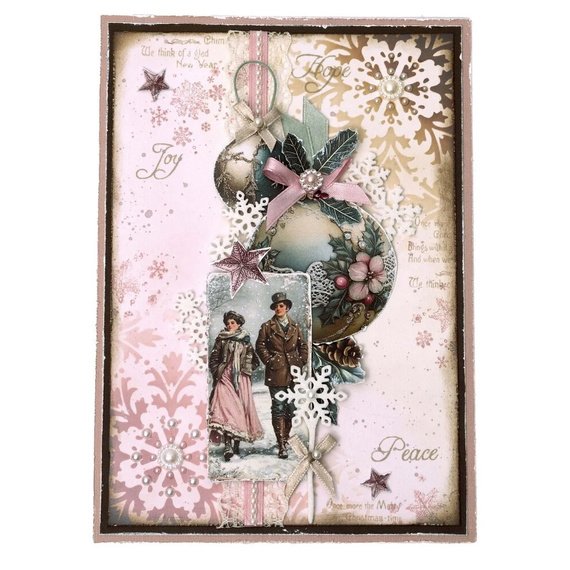 Maska mix media - StudioLight - Festive damask