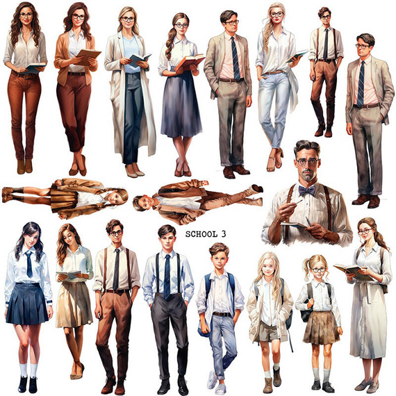 Naklejki - ScrapLove - Szkoła 3