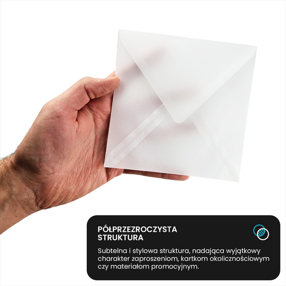 Koperta K4 BK Aster Tracing delta biała 112g - 1szt