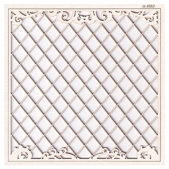 Tekturka - Fantasma - mesh with border - siatka z borderem - Scrapiniec